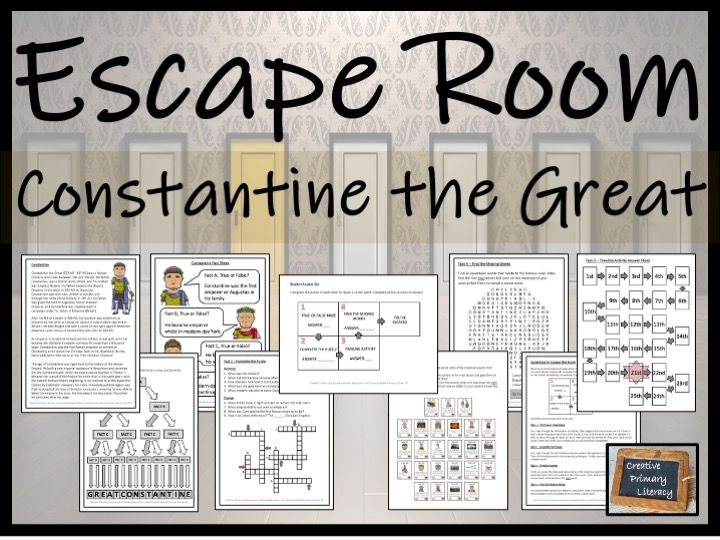 Constantine the Great Escape Room Activity