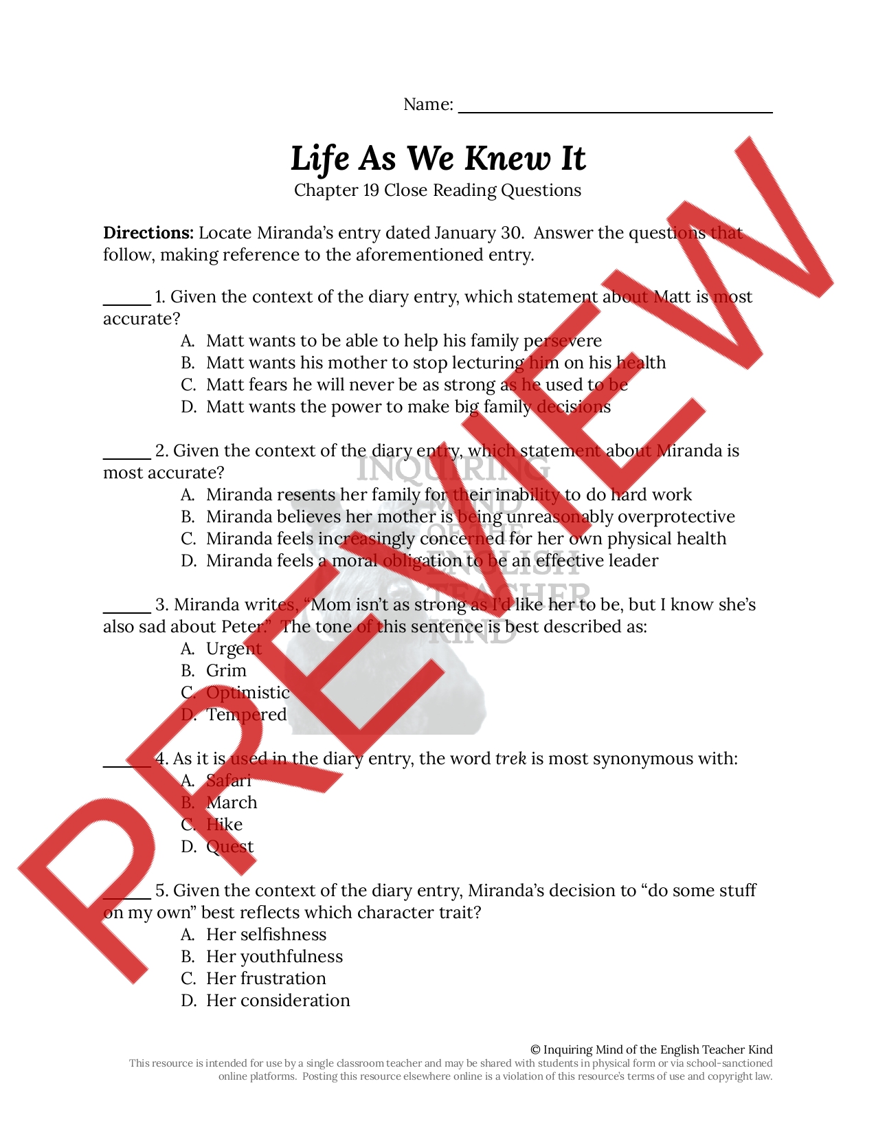 life-as-we-knew-it-chapter-19-close-reading-worksheet-teaching-resources