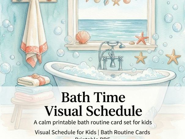 Bath Time Visual Schedule