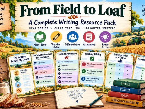 Harvest Festival KS2 Writing Pack | PowerPoint, Differentiated Workbook & Teacher Guide