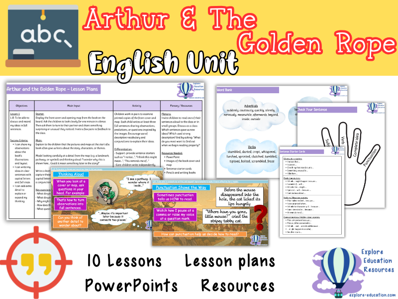 Arthur And The Golden Rope – KS2 English Adventure Writing Unit (Year 3/4)