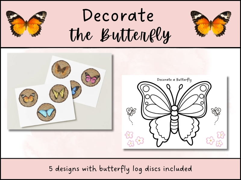 Butterfly Craft & Colouring Activity