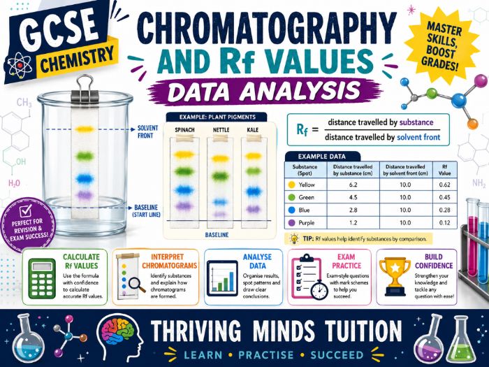 GCSE Chemistry: Chromatography and Rf Values Data Analysis