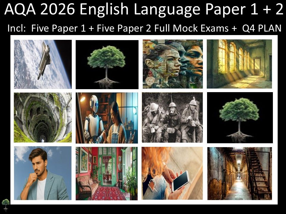 Ten AQA 2026 English Language Paper 1 + 2 Mocks | Q4 Plan