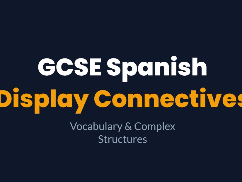 GCSE Spanish Classroom Display