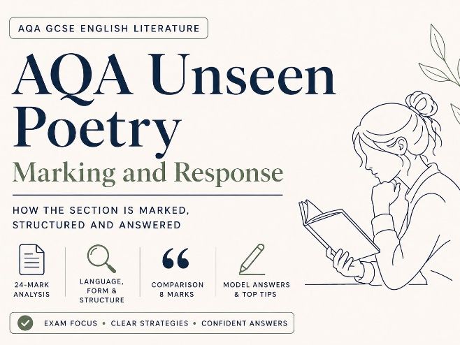 AQA Unseen Poetry Marking and Response