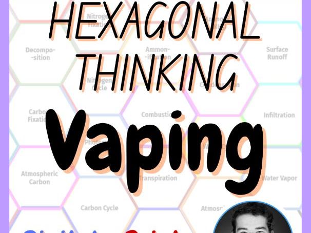 Vaping | Hexagonal Thinking Activity | Middle School Science | Health Revision