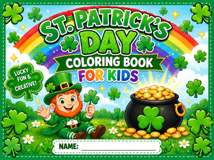 St. Patrick’s Day Coloring Pages for Kids | Kindergarten–3rd Grade