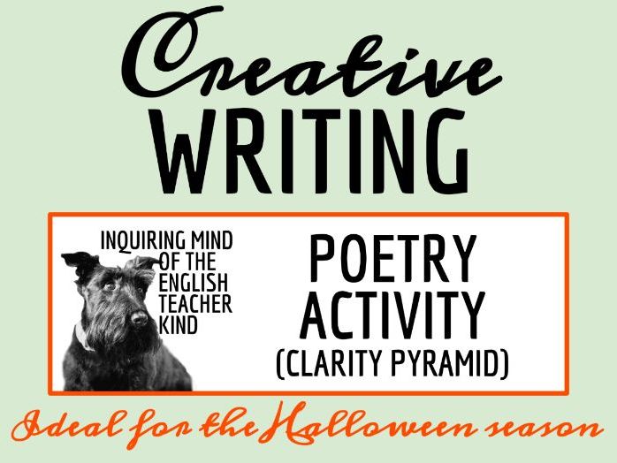 Clarity Pyramid Halloween Poetry Activity for Creative Writing