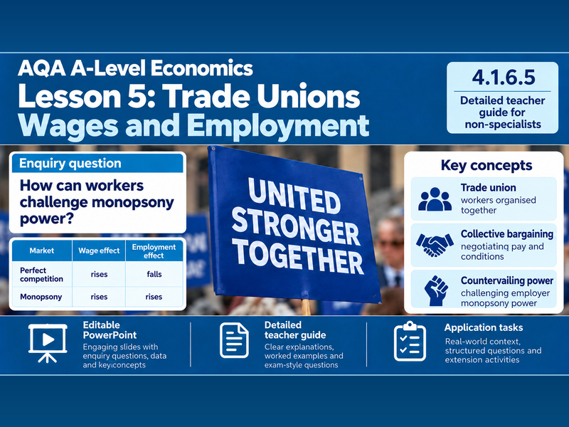 AQA A-level Economics:n Unit 6 Trade Unions, wages and employment