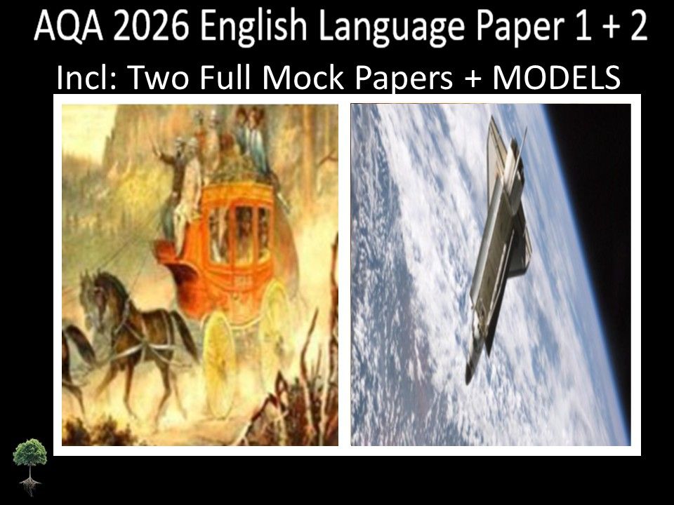 Two AQA 2026 English Language Paper 1 + 2 Mocks | MODELS