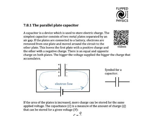 The parallel plate capacitor