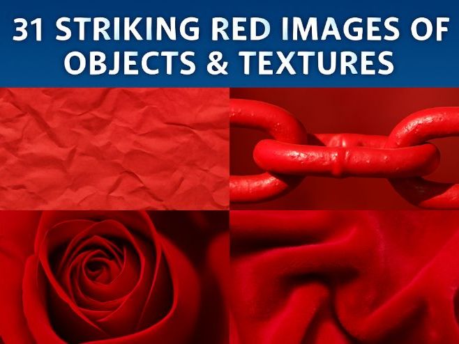 31 Striking Red Images of Objects & Textures