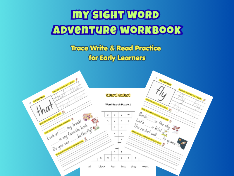 Sight Words Workbook:PreK-Gr1 (Ages 4-6)