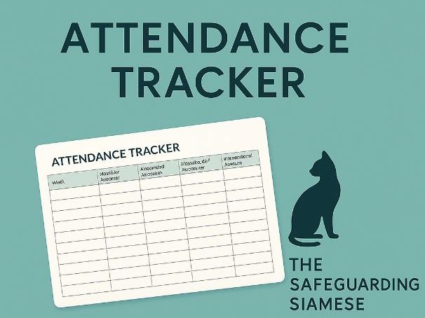 Attendance Tracker (Editable Pastoral & Safeguarding Template)