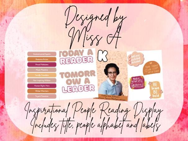 Inspirational People Reading Display