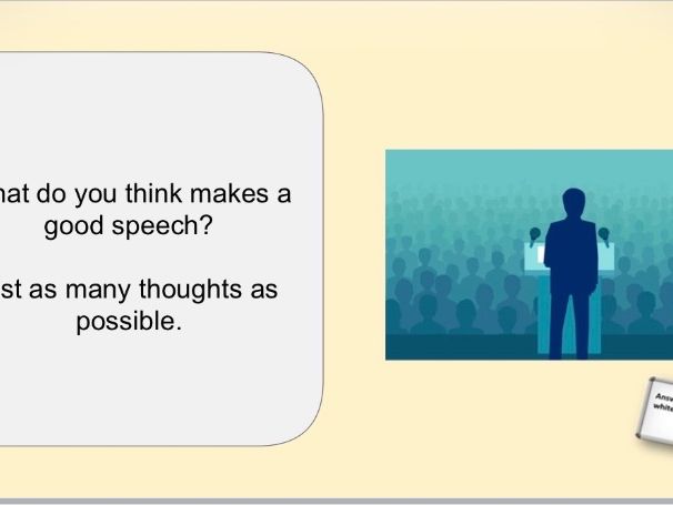 KS3 Show and Tell Speeches