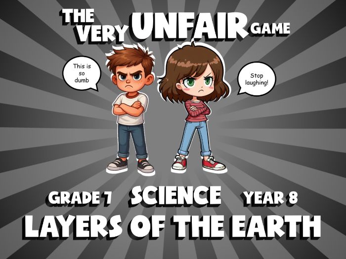Layers of the Earth VERY UNFAIR GAME | No-Prep Year 8 Science Review Activity