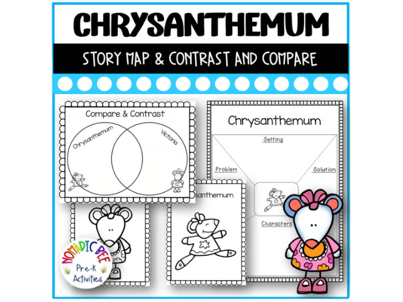 Chrysanthemum Activities - Story Map & Compare & Contrast