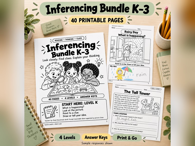Inferencing Bundle K-3 - 40 Pages