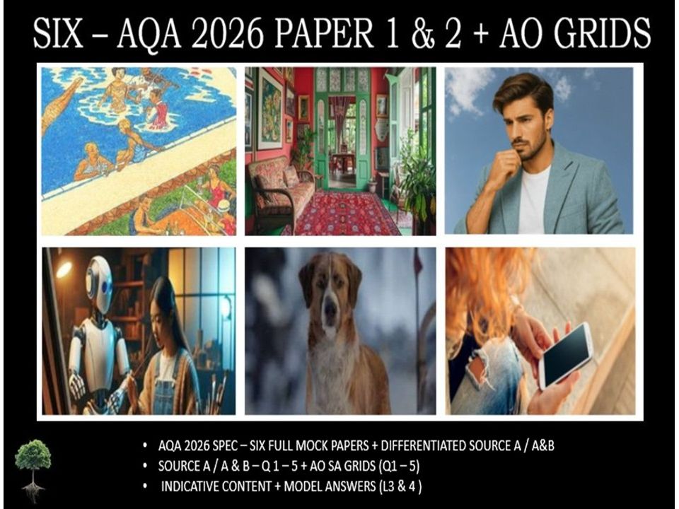 SIX - AQA PAPER 1 & 2 | 2026 FULL MOCKS | AO GRIDS