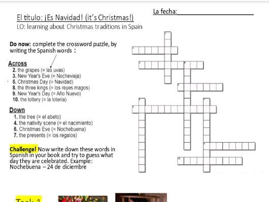 Spanish Christmas. Christmas in Spain. KS3 and KS4 lesson