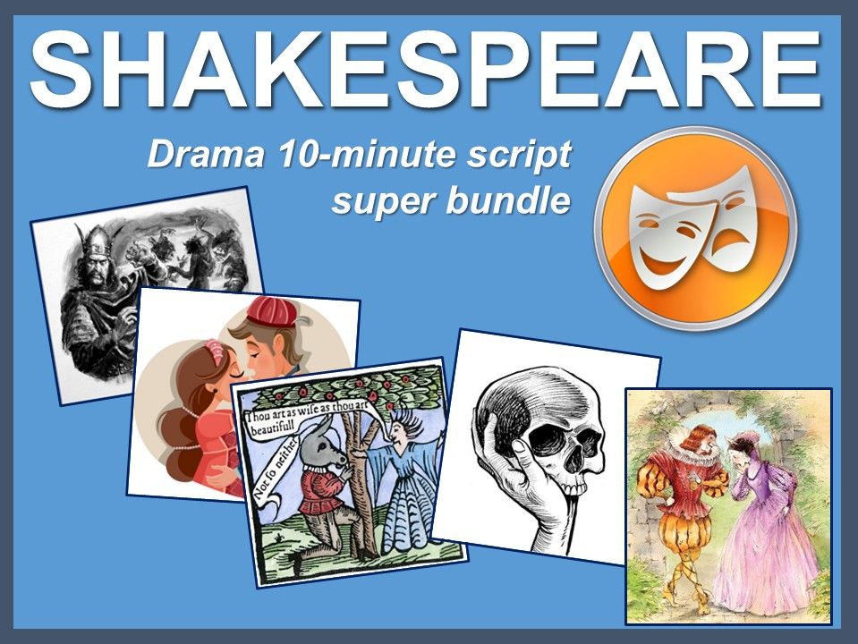 10 minute Shakespeare script bundle