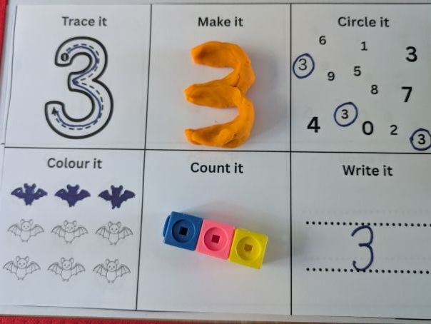 Halloween Early Number Grid 1-9