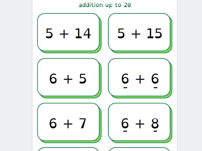 Addition and subtraction Flashcards