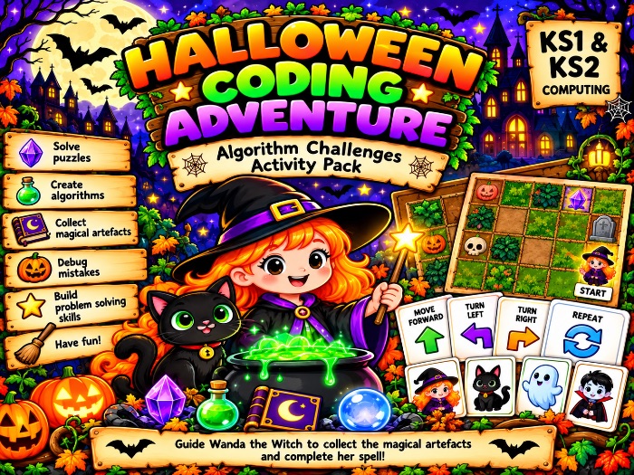 Halloween Coding Adventure | KS1 & KS2 Computing