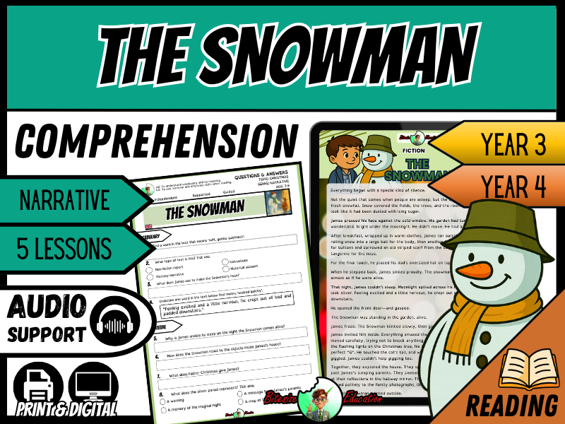 The Snowman | Reading Comprehension | Year 3/4