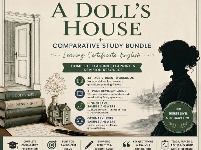 A Doll’s House Comparative Study Bundle | Leaving Certificate Higher & Ordinary Level