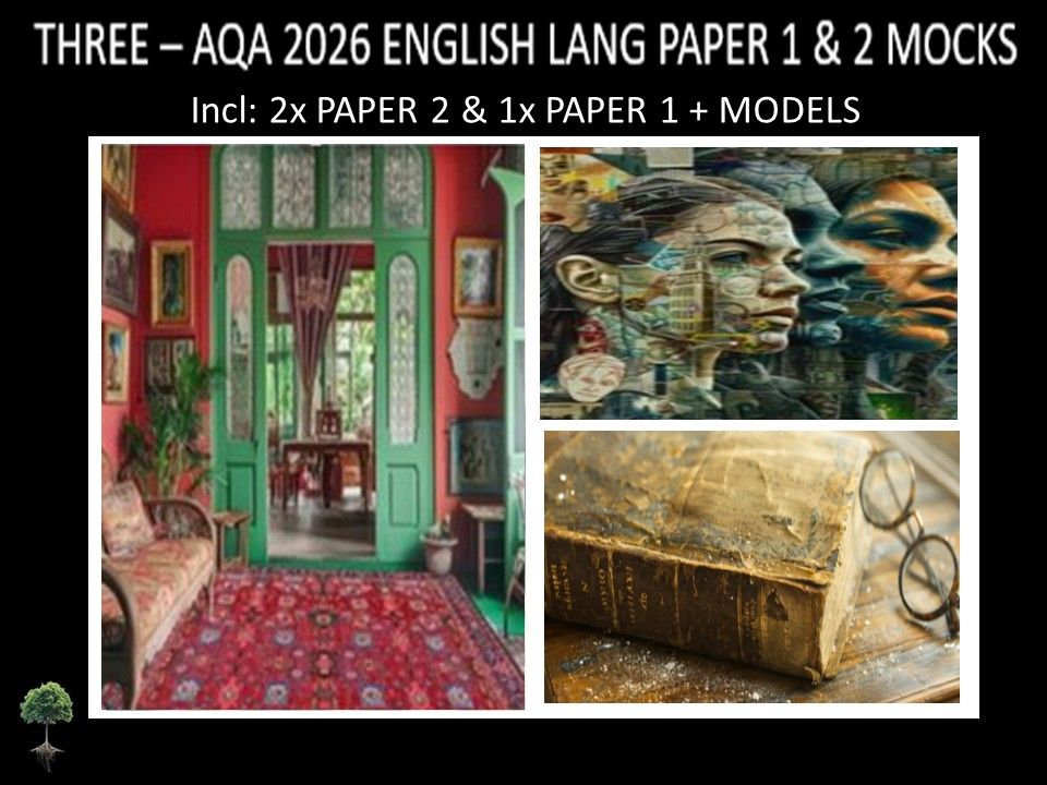 THREE - AQA PAPER 1 & 2 | 2026 FULL MOCKS | MODELS