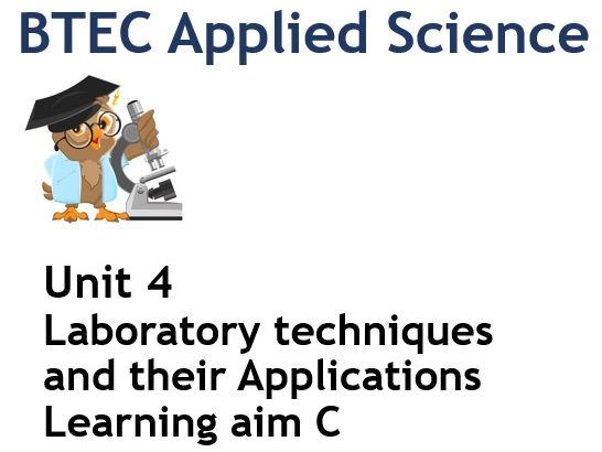 BTEC Applied Science – Level 3 - Unit 4 - Learning aim C – Lesson 1