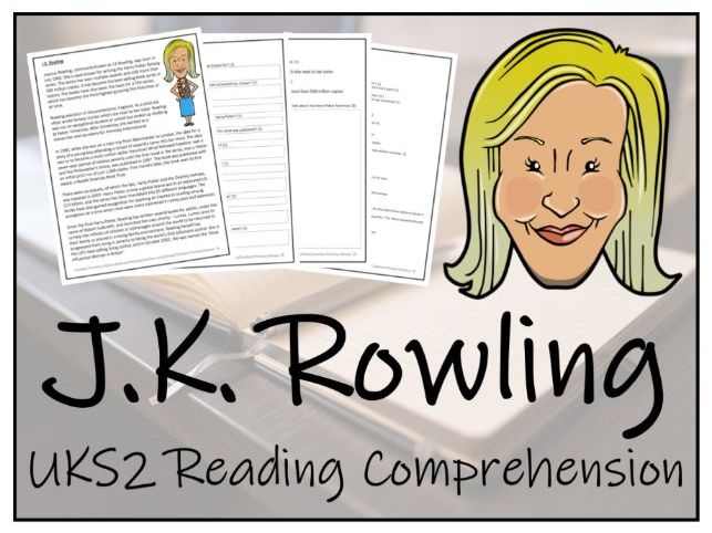 UKS2 J.K Rowling Reading Comprehension Activity