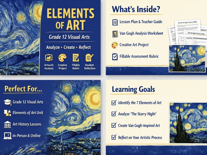 Elements of Art/ Grade 12 -Van Gogh  Resource