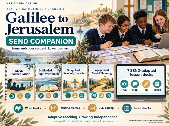 Catholic RE SEND | Y7 B3 Galilee to Jerusalem | RED Adaptive + EHC