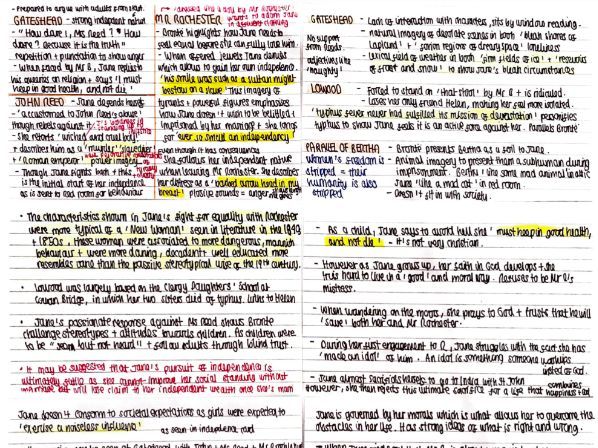 GCSE Grade 9 Jane Eyre Notes