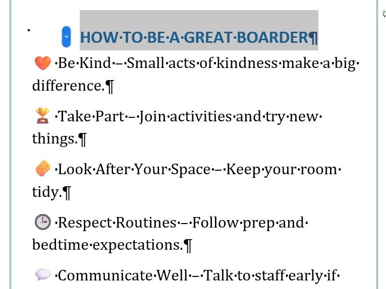 How to be a great boarder poster