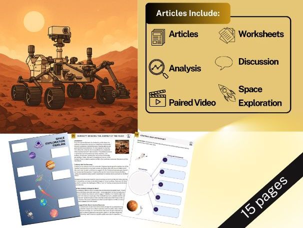 The Curiosity Rover on Mars Article - ELA Lesson Plan