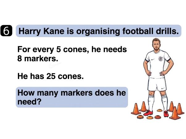 Year 6 Maths SATs Interactive Worksheet 2 - Fun Themed Questions (Includes Harry Kane & MrBeast)
