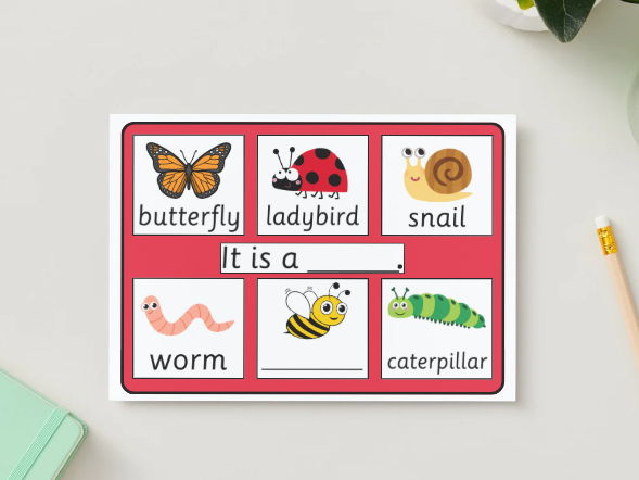 Minibeast Writing Mat EYFS, KS1
