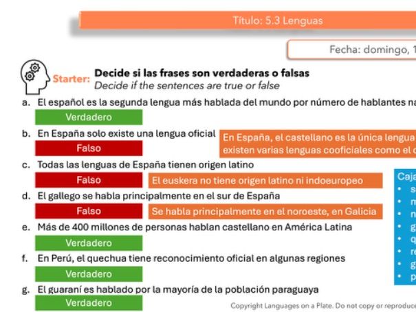 5.3 Tradiciones y costumbres - A-Level Full Lesson