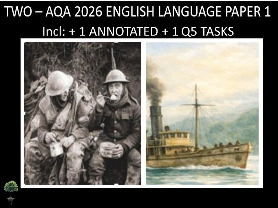 TWO - AQA PAPER 1 | 2026 FULL MOCKS | ANNOTATED |  Q5 TASKS