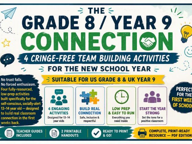 Back to School : Grade 8 / Year 9 Team Building Activities
