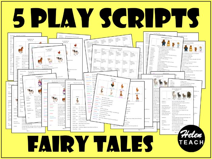 5 Fairy Tale Play Scripts for Small Group Performances | Oracy | Years 2/3/4