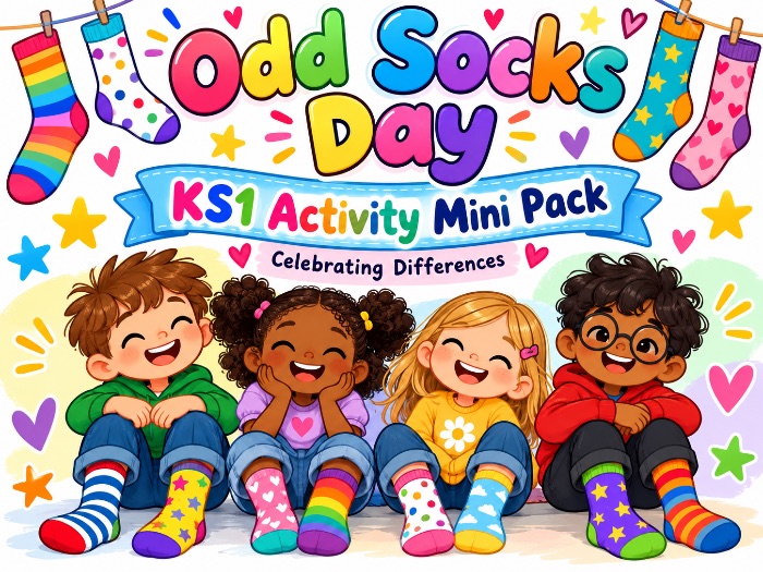 Odd Socks Day KS1 Activity Mini Pack – Celebrating Differences