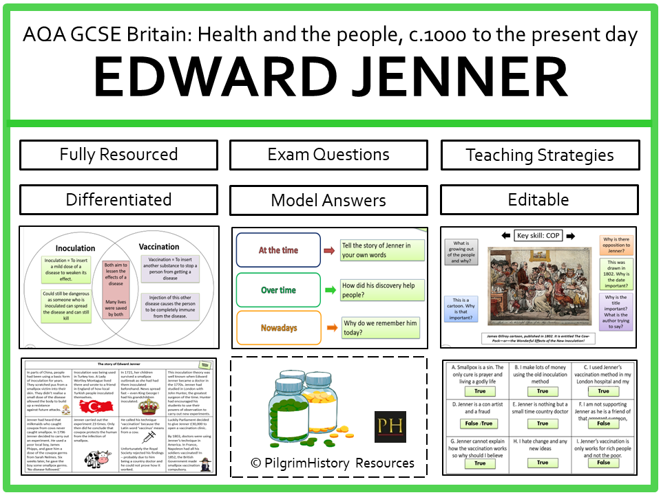 AQA GCSE Health and the People: Edward Jenner & the Smallpox Vaccination