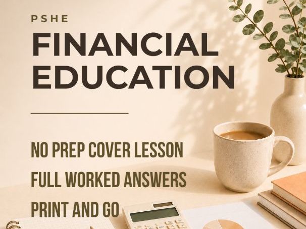 PSHE / Financial Education Cover Lesson: Form W-4 and 1040 Simulation (No Prep)
