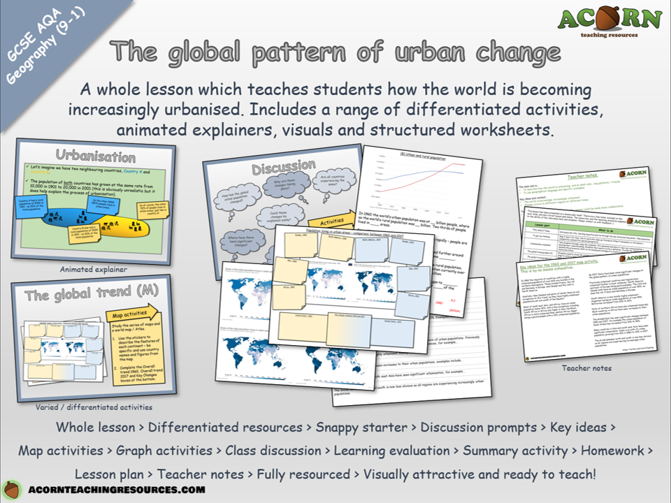 Urban issues and challenges - The global pattern of urban change